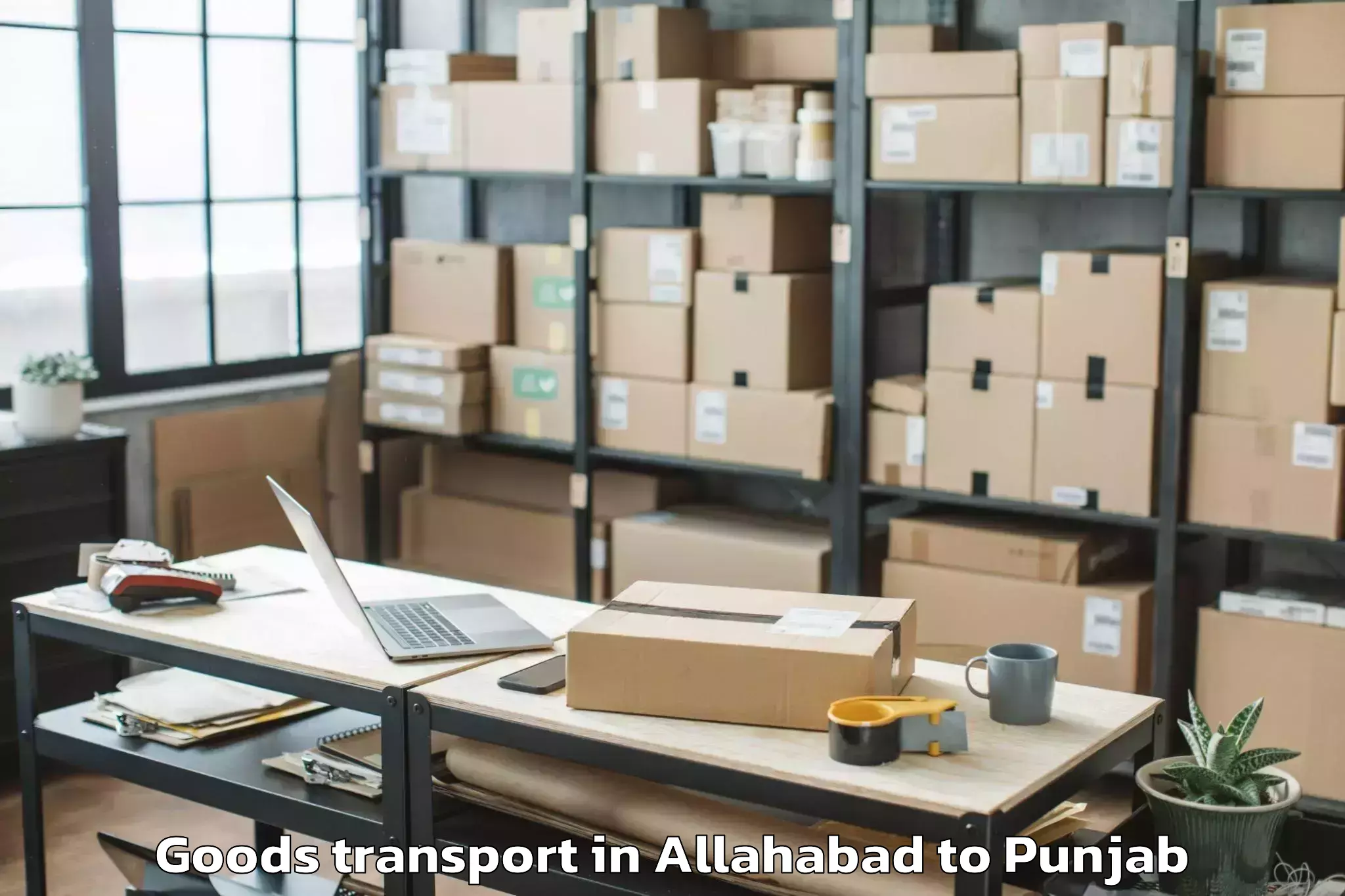 Efficient Allahabad to Gidderbaha Goods Transport